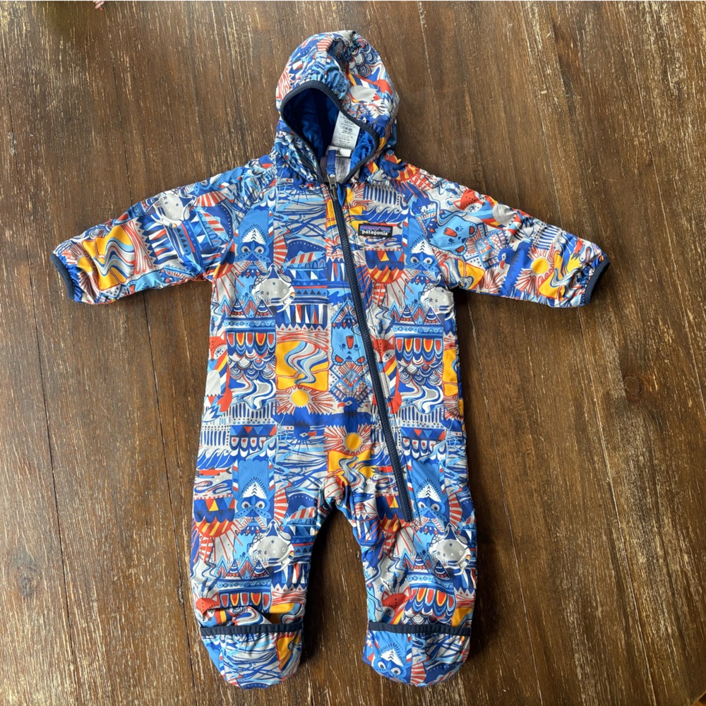 Patagonia Reversible Puff Ball Baby Bunting
